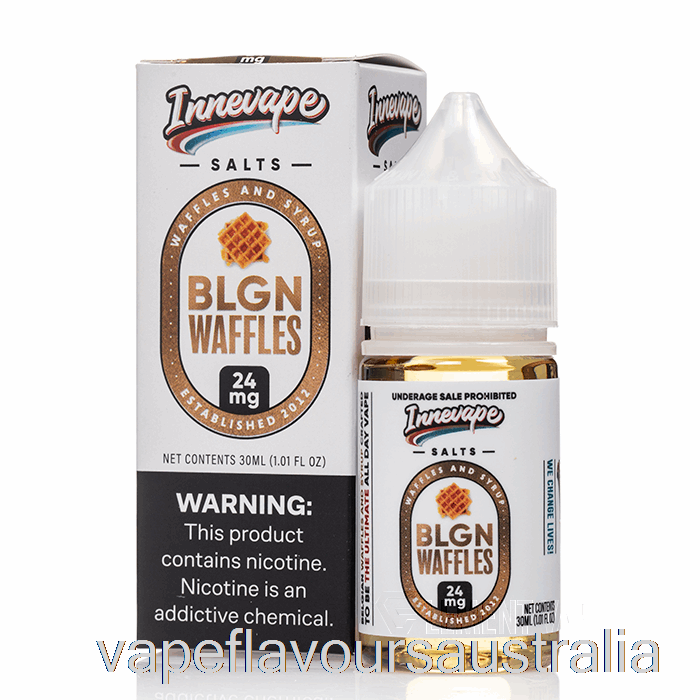 Vape Australia BLGN Waffles SALTS - Innevape E-Liquids - 30mL 24mg